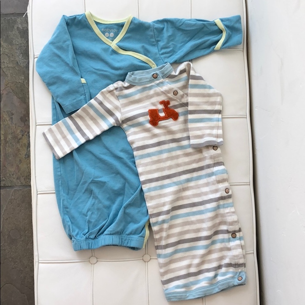 Two Baby Long-sleeve Sleep Sacks 3-6 months